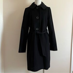 J.crew black belted peacoat